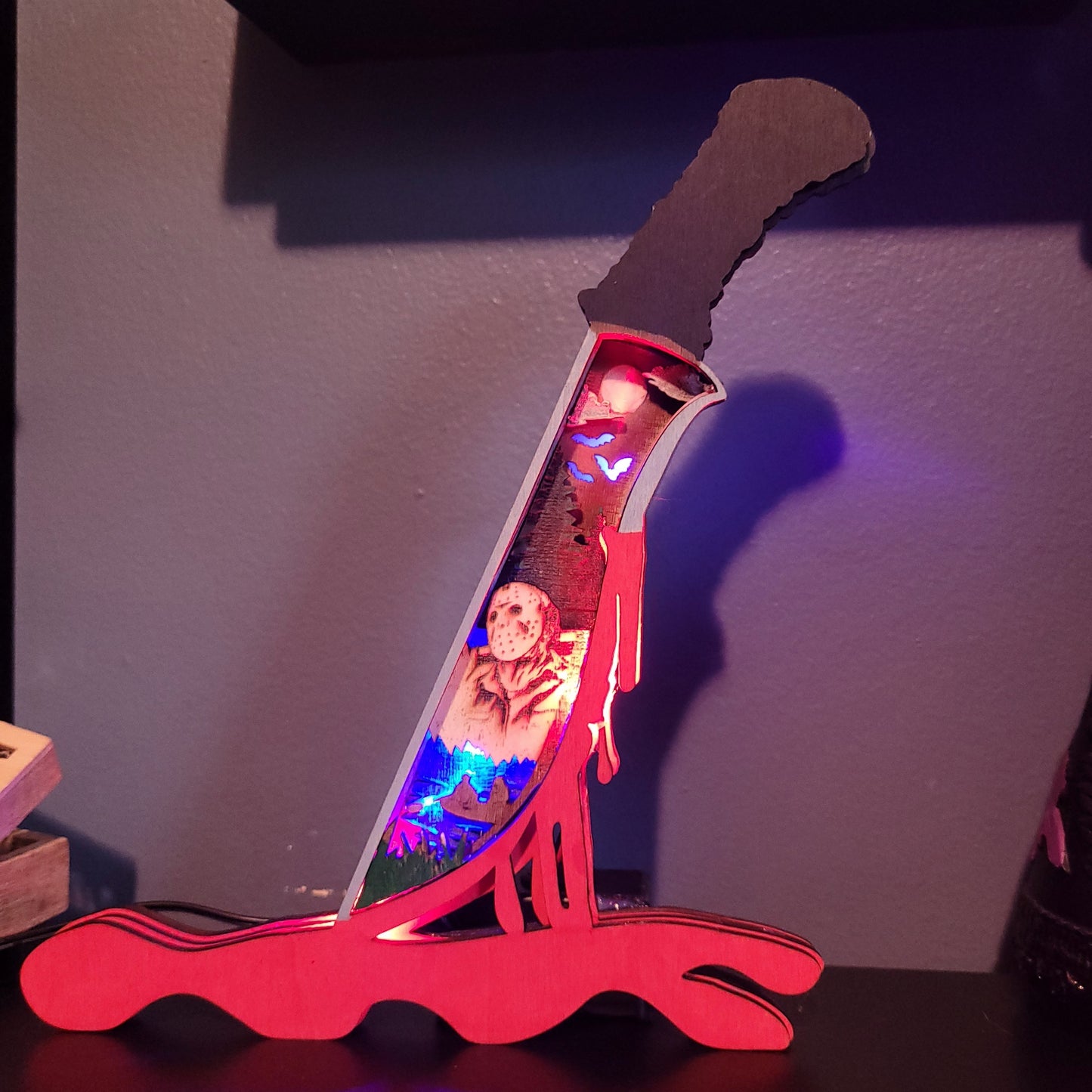 3-D Wooden Illuminated Art Pieces