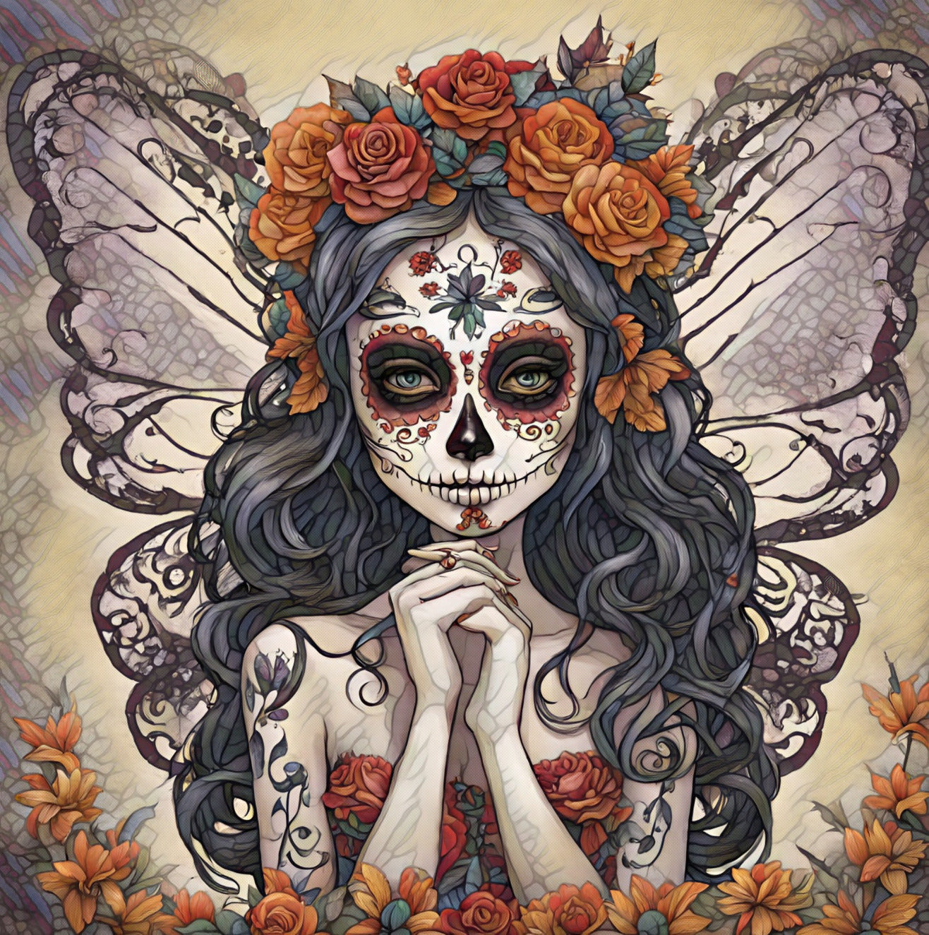 Dia De Los Muertos Fairy Solar Lanterns