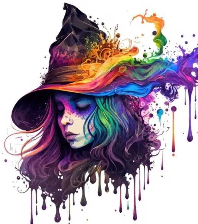 Hooded Rainbow Witch Sweatshirt