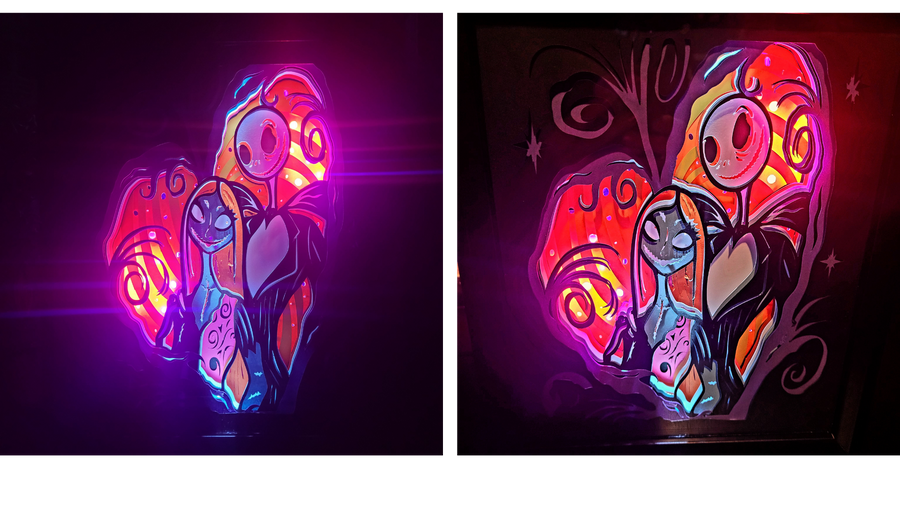 Nightmare Before Christmas 3-D LED LightBoxes
