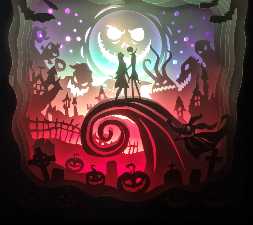 Nightmare Before Christmas 3-D LED LightBoxes