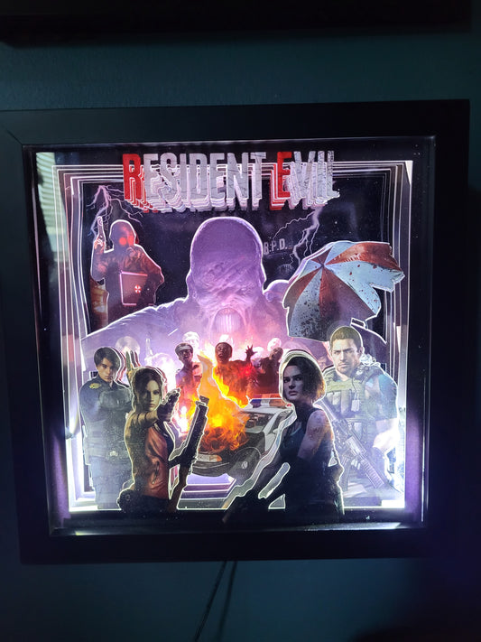 Ultimate Resident Evil 3-D Art Light Box!